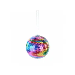 Sequin Ball Ornament 4"