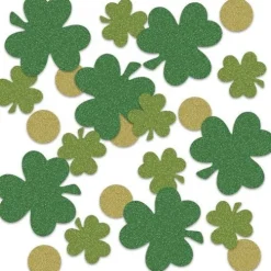 Shamrock and Coin Sparkle Confetti