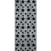 Silver Curtain with Black Stars