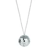 Silver 2" Disco Ball Necklaces