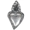 Silver Heart Tin Ornament