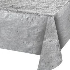 Silver Metallic Table Cover