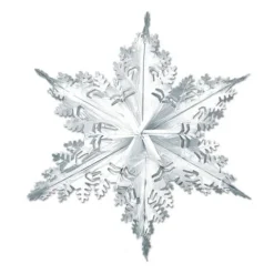 Silver Metallic Winter Snowflake