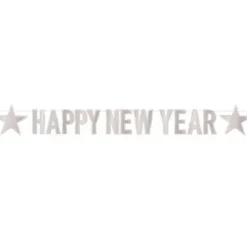 Silver New Year Streamer