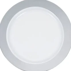 Silver Rim 9" Plate 10ct