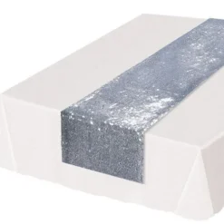 Silver Sequined Table Runner
