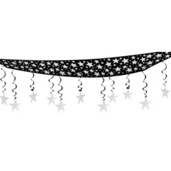 Silver Stars Ceiling Decor