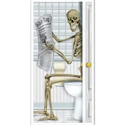 Skeleton Restroom Door Cover