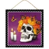 Skull and Flowers Sign