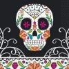 Skull Day of the Dead Beverage Napkins