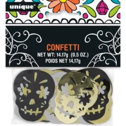 Skull Day of the Dead Metallic Skull Confetti