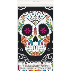 Skull Day of the Dead Plastic Tablecover