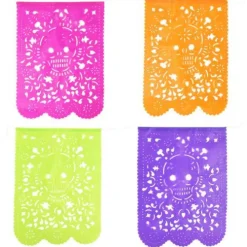 Skull Papel Picado Flags