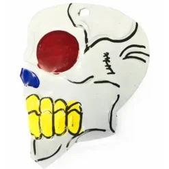 Skull Tin Ornament