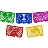 Small Paper Picado Banner- Multicolor