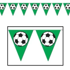 Soccer Ball Pennant Banner