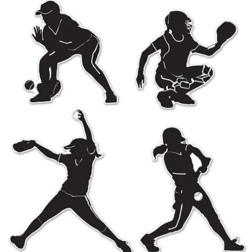 Softball Silhouettes
