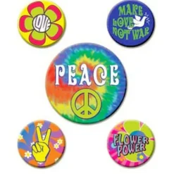 60's Party Buttons