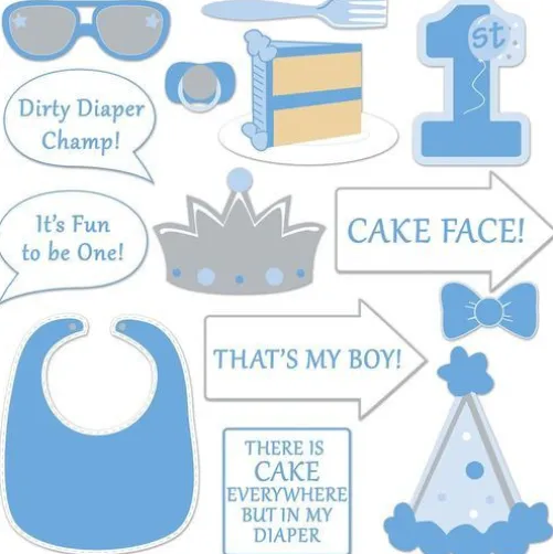 1st Birthday Boy Fun Signs