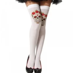 Sugar Skull Thigh Highs