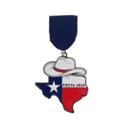 Texas Cowboy Hat Medal