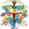 90th Multicolor Cascade Centerpiece