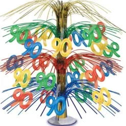 90th Multicolor Cascade Centerpiece
