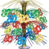 80th Multicolor Cascade Centerpiece
