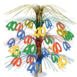 40th Muticolor Cascade Centerpiece
