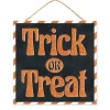 Trick or Treat Glittered Sign