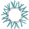 Turquoise Pencil Work Wreath Frame 15"