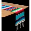 Turquoise Serape Table Runner