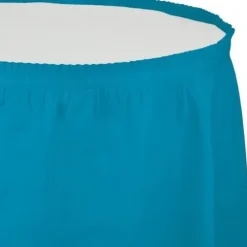 Turquoise Table Skirt