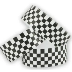 Tyvek Wristbands Black-White Checkerboard