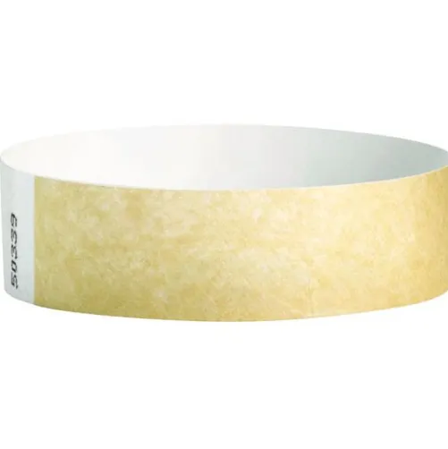 Tyvek Wristbands-Gold