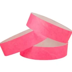 Tyvek Wristbands Pink