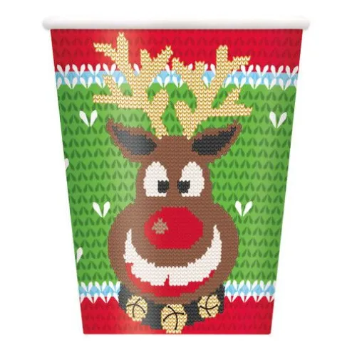 Ugly Sweater Christmas Cups