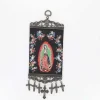 Virgen with Angels and Flowers Medium Tapestry