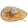 White and Gold Mariachi Sombrero