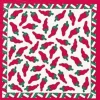 White and Red Chili Peppers Bandana