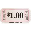 White Dollar Ticket Roll