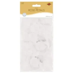 White Fabric Rose Petals