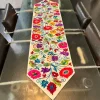 White Floral Table Runner