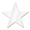 9" White Foil Star