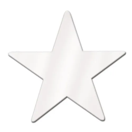 9" White Foil Star
