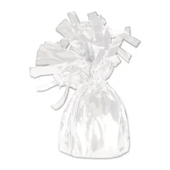 White Metallic Balloon Weight
