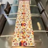 White Otomi Table Runner