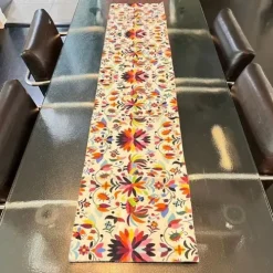 White Otomi Table Runner