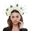 White Polyester Rose Crown