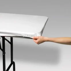 White Stay Put 6' Table Cover